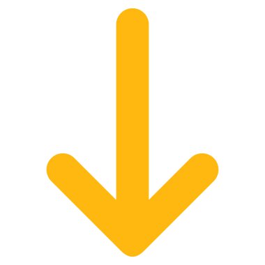 Düz vektör simgesi aşağı ok