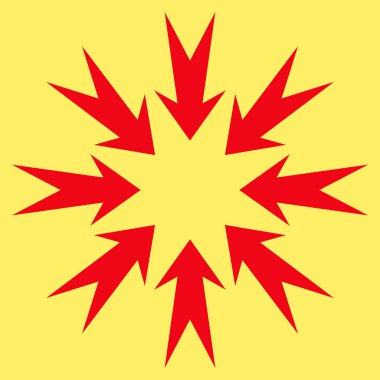 Basınç oklar düz vektör piktogram