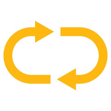 Düz vektör piktogram geri dönüşüm