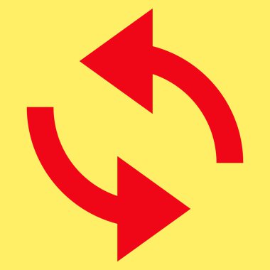 Vektör simge Exchange oklar düz