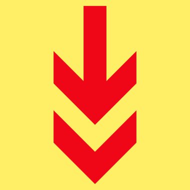 Düz vektör simgesi aşağı ok