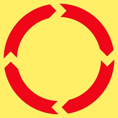 Döndürme düz vektör simgesi