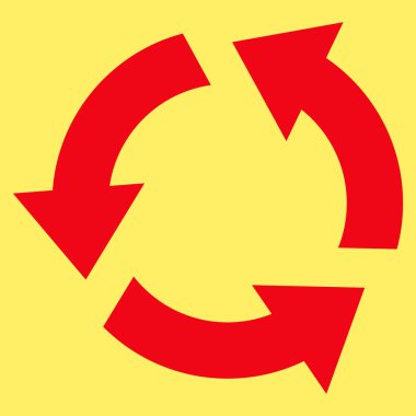 Düz vektör piktogram geri dönüşüm