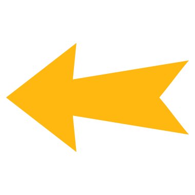 Ok Sol Düz Vektör Sembolü