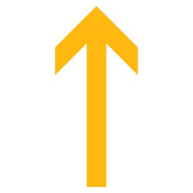 Düz vektör simge yukarı ok