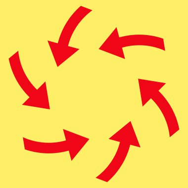 Oklar düz vektör simge girdap