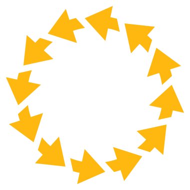 Saatin tersi yönde düz vektör Sembol döndürme