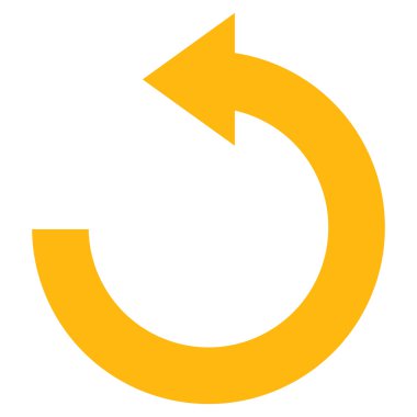 Sol düz vektör Sembol döndürme