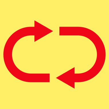 Düz vektör piktogram geri dönüşüm