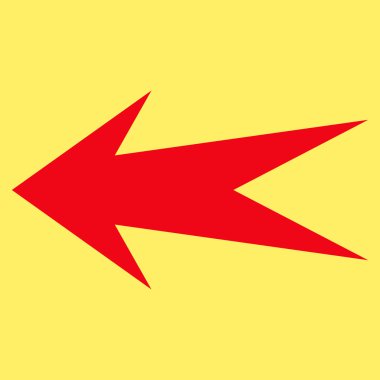 Ok sol düz vektör piktogram