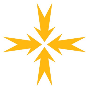 Sıkıştırma OK düz vektör simgesi