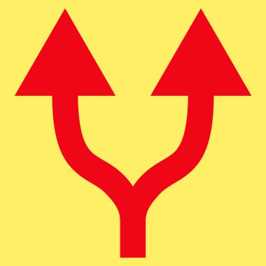 Split Oklar Yukarı Düz Vektör Sembolü