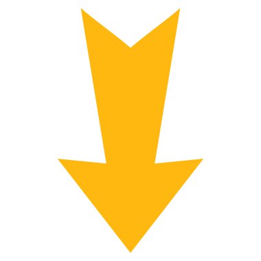 Düz vektör simgesi aşağı ok