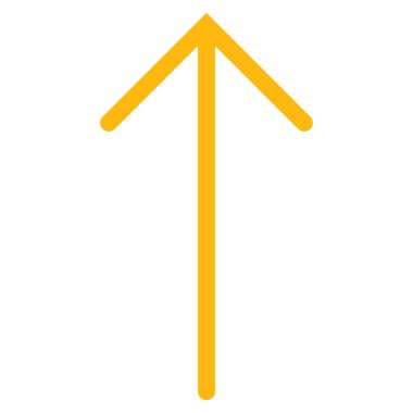 Düz vektör simge yukarı ok