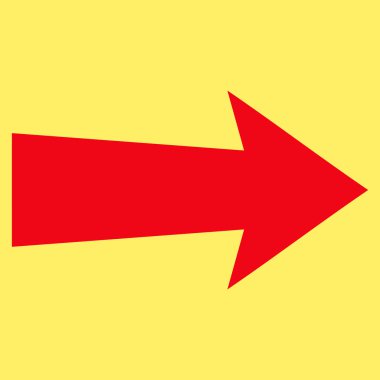 Düz vektör piktogram sağ ok