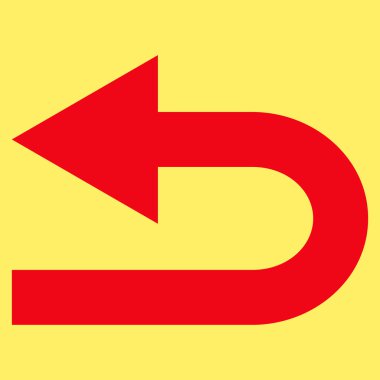 Sol düz vektör simge açmak