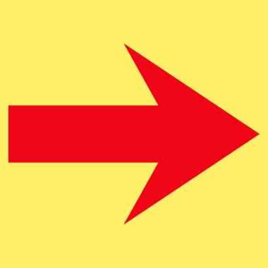 Düz vektör piktogram sağ ok