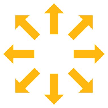 Oklar düz vektör piktogram patlayabilir