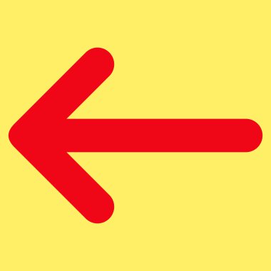 Ok Sol Düz Vektör Sembolü