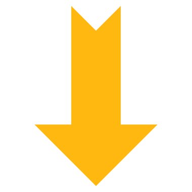 Düz vektör simgesi aşağı ok