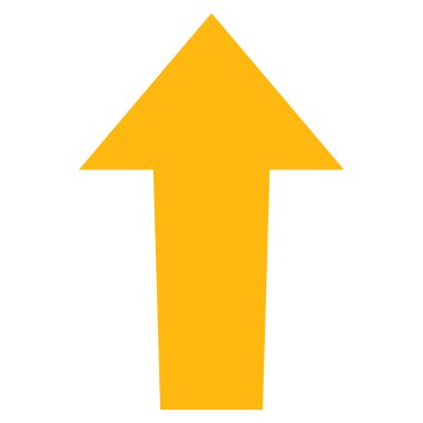 Düz vektör simge yukarı ok