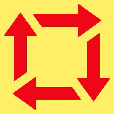 Geri dönüşüm düz vektör simgesi