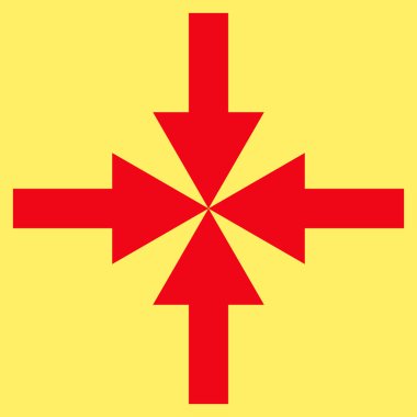 Oklar düz vektör piktogram sıkıştırmak