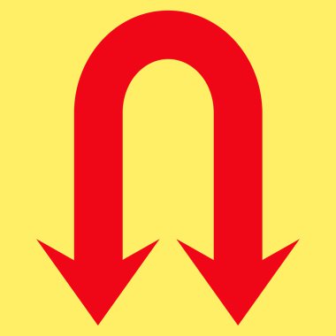 Çift Arka Ok Düz Vektör Sembolü