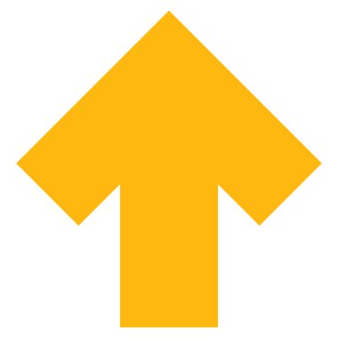 Düz vektör piktogram yukarı ok