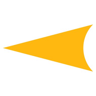 Ok başı Sol Düz Vektör Sembolü