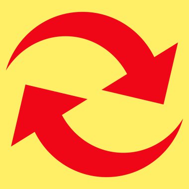 Oklar düz vektör piktogram Yenile