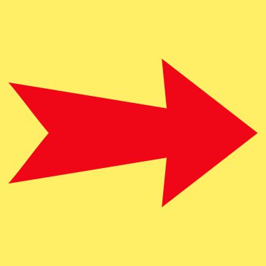 Düz vektör simgesi sağ ok