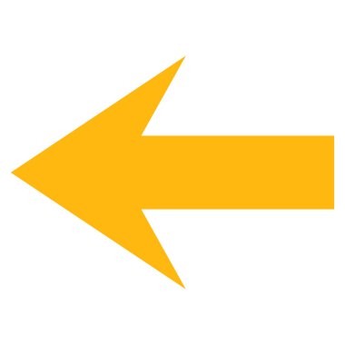 Ok Sol Düz Vektör Sembolü