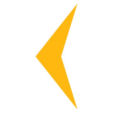 Ok başı Sol Düz Vektör Sembolü