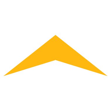 Ok Başı Yukarı Düz Vektör Sembolü