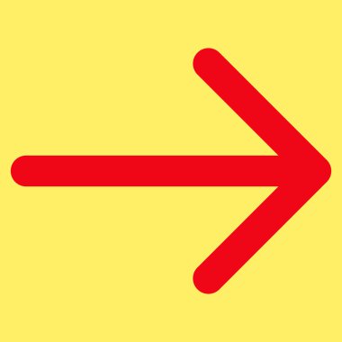 Düz vektör piktogram sağ ok