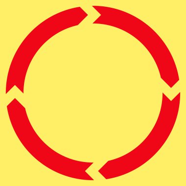 Döndürme düz vektör simgesi