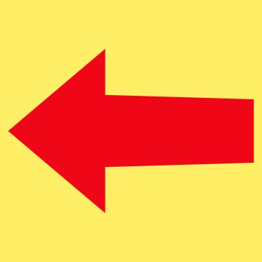 Ok sol düz vektör piktogram