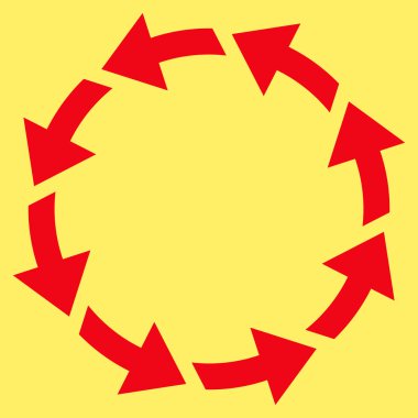 Saatin tersi yönde düz vektör Sembol döndürme