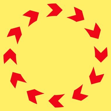 Dolaşım düz vektör simgesi