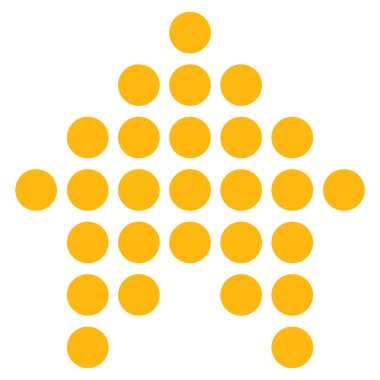 Düz vektör simge yukarı noktalı ok