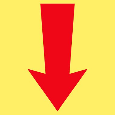 Düz vektör simgesi aşağı ok