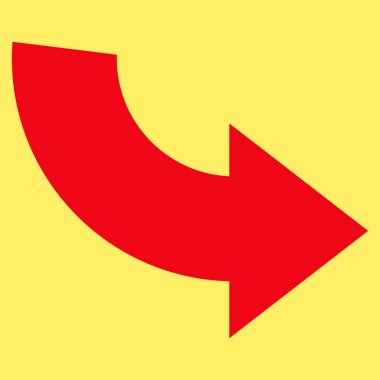 Saatin tersi yönde düz vektör Sembol döndürme