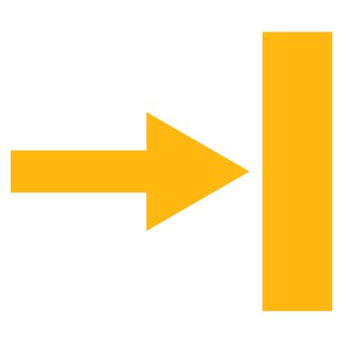 Doğru düz taşımak vektör simgesi