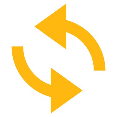 Vektör simge Exchange oklar düz