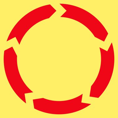 Dolaşım düz vektör simgesi