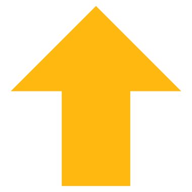 Düz vektör piktogram yukarı ok