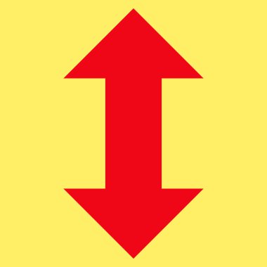 Dikey Değişim Okları Düz Vektör Sembolü