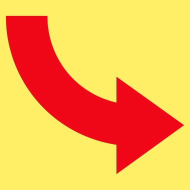 Rotate Right Flat Vector Symbol