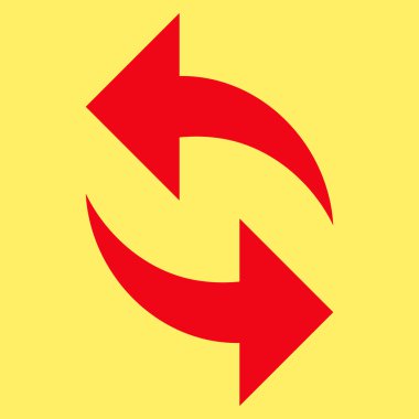 Düz vektör piktogram Yenile